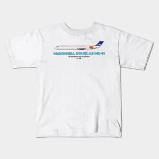 McDonnell Douglas MD-81 - Scandinavian Airlines Kids T-Shirt